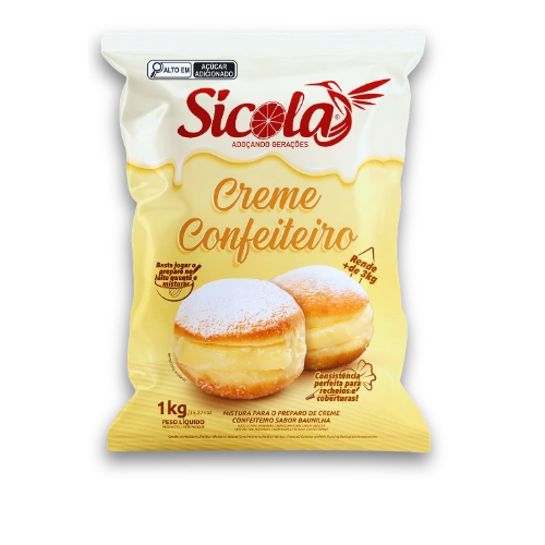 Preparado para Creme Confeiteiro sabor Baunilha